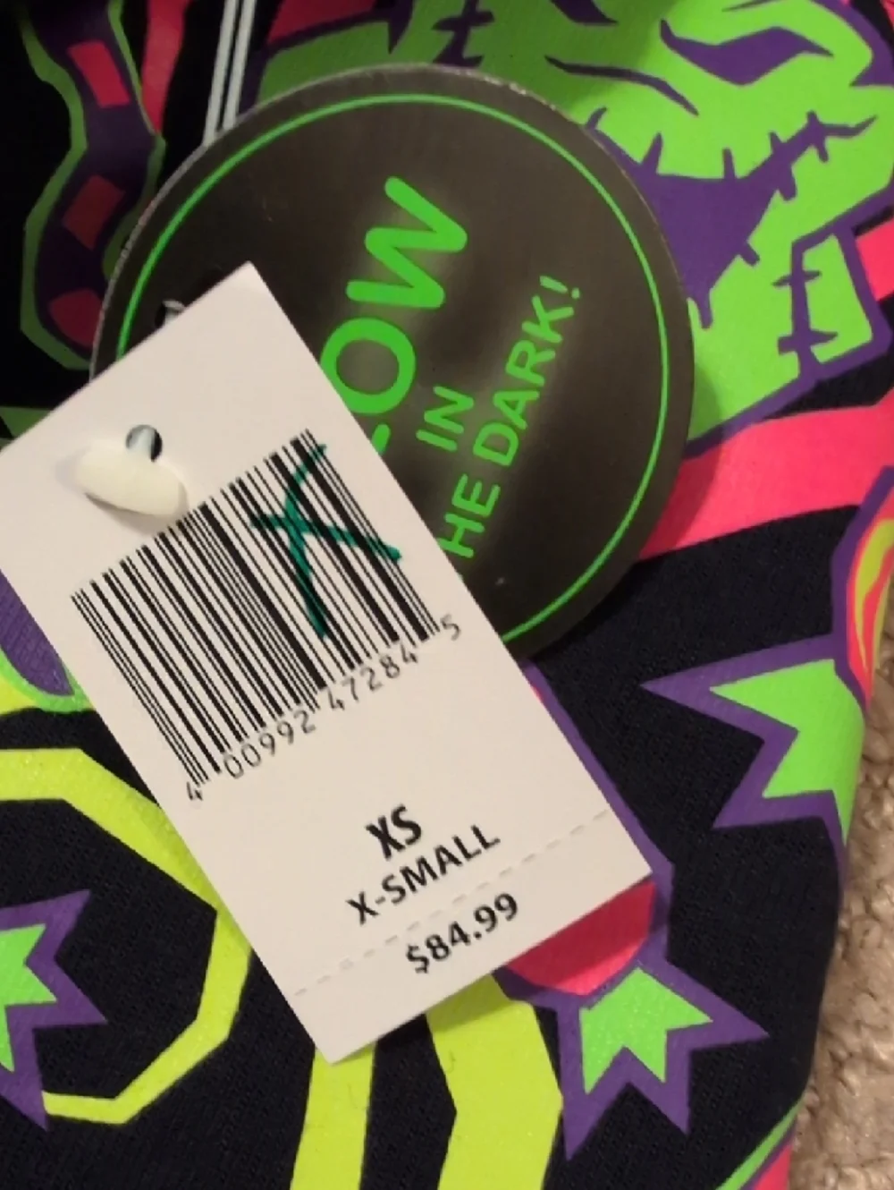 Disneyland California Oogie Boogie Bash 2025 Black Neon-Print Spirit Jersey - Picture 2 of 8